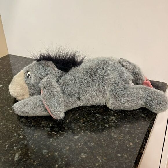 Authentic 16” Plush Eeyore Removable Tail RARE 1980's Vintage Disney World - Picture 3 of 9